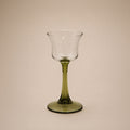 Vintage Green Stem Wine Glass - Set of 2