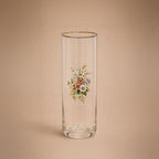 Vintage Floral Highball Glasses - Set of 4