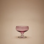 Mid Century Lavender Coupe Glass - Set of 3