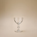 Vintage Clear Coupe Glass - Set of 2