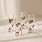 Vintage Monkey & Elephant Highball Glass - Set of 4