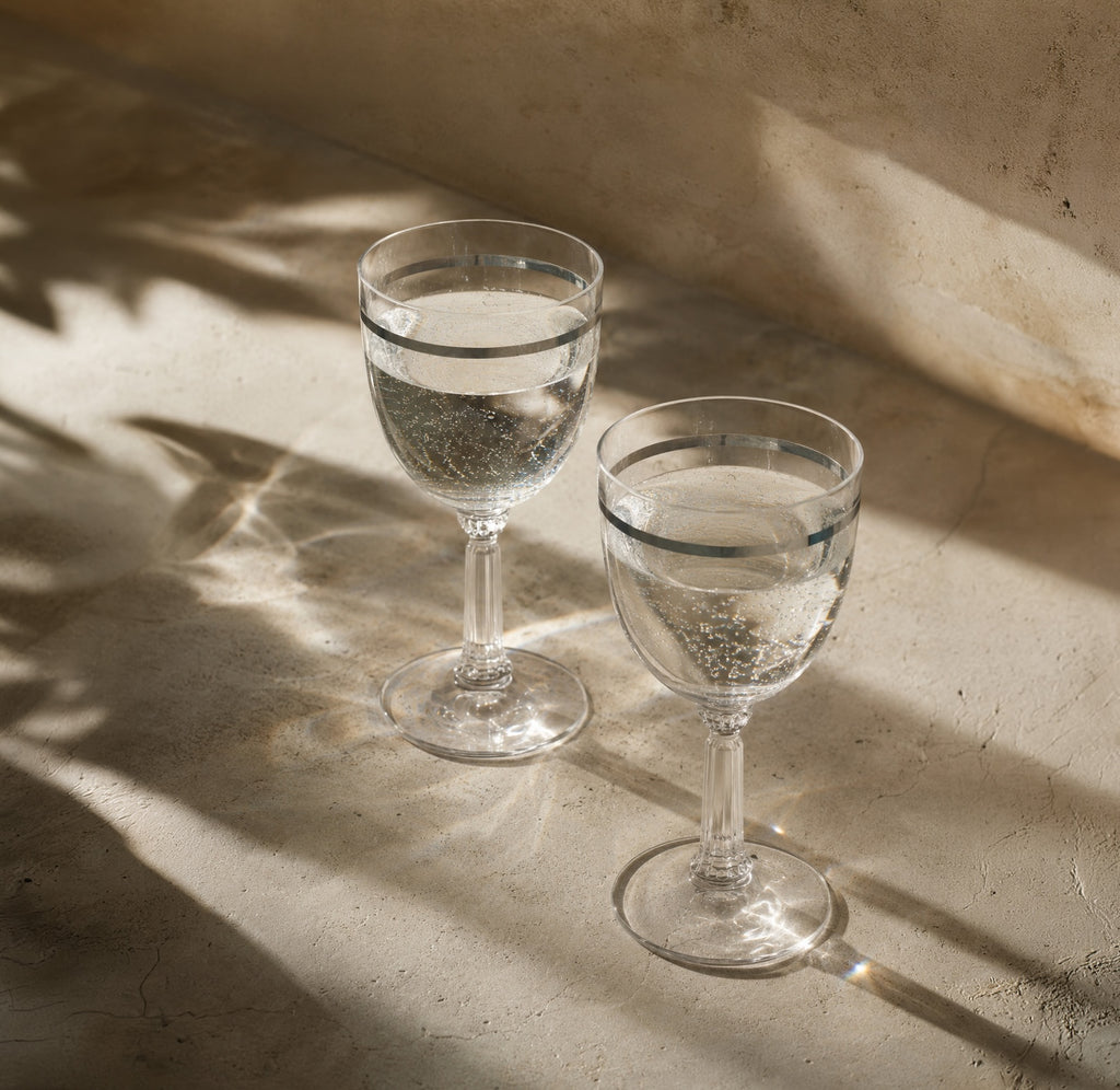 1960s Fostoria Reflection Glasses - Set of 2