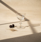 Vintage Clear Coupe Glass - Set of 2